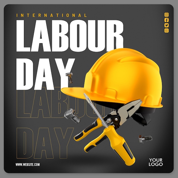 International labor day flyer