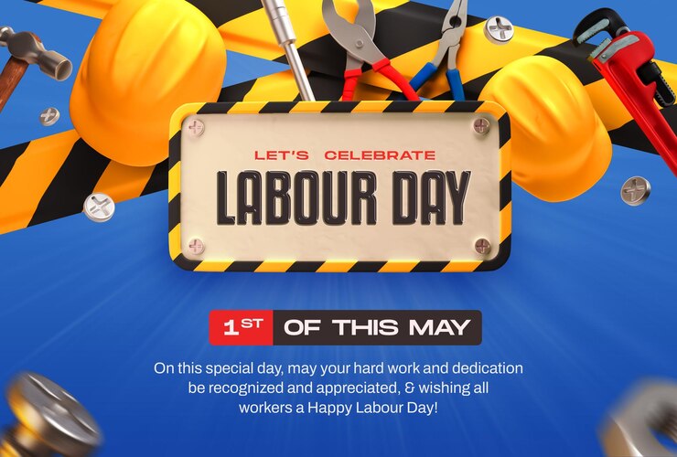 PSD international labour day social media banner design template