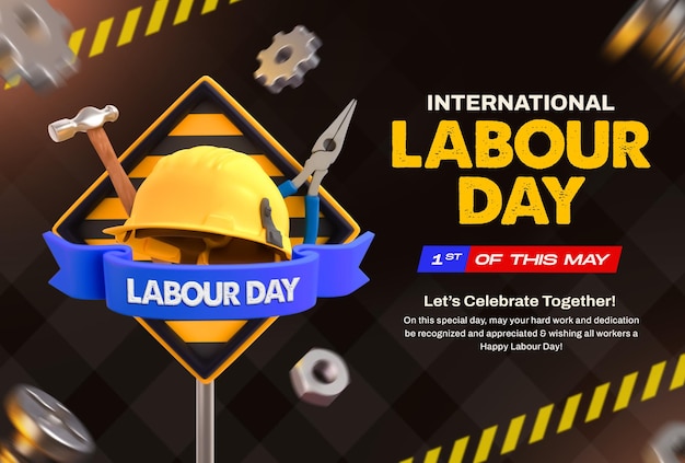 International Labour Day Social Media Banner Design Template