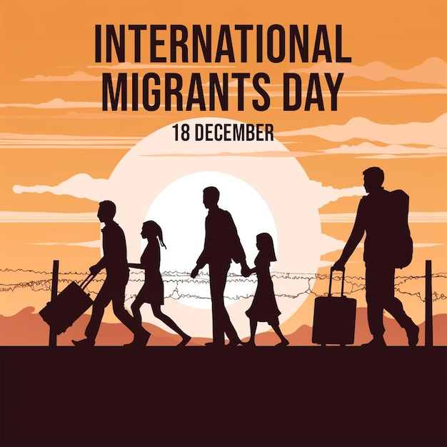 International migrants day post psd