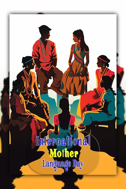 PSD international mother language day banner