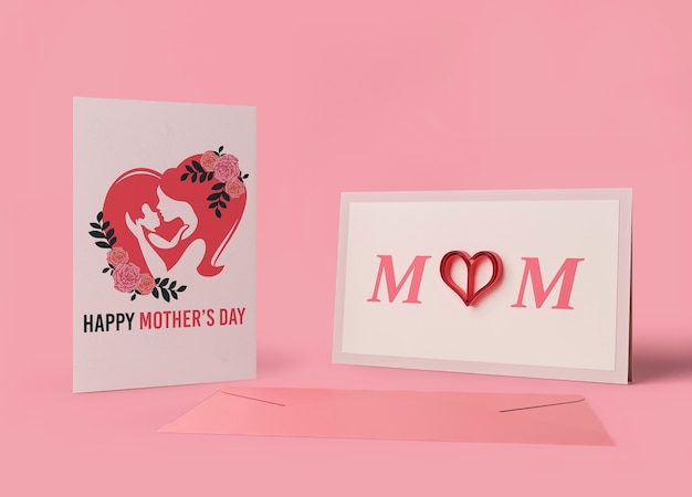 International mother's day card with mock-up