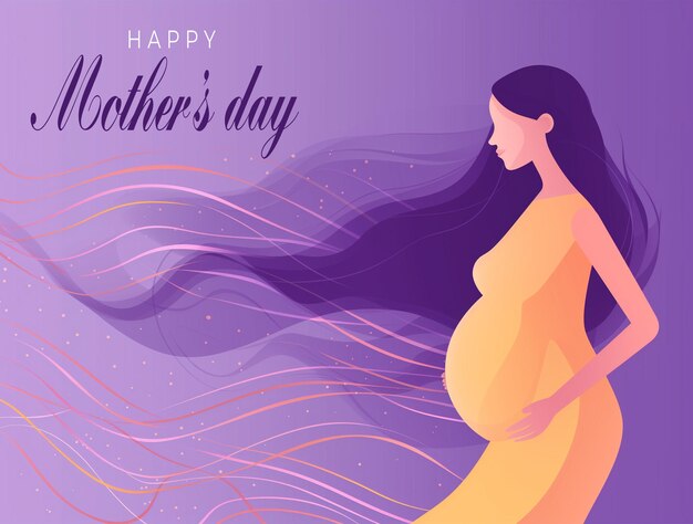 PSD international mothers day greeting card design psd template