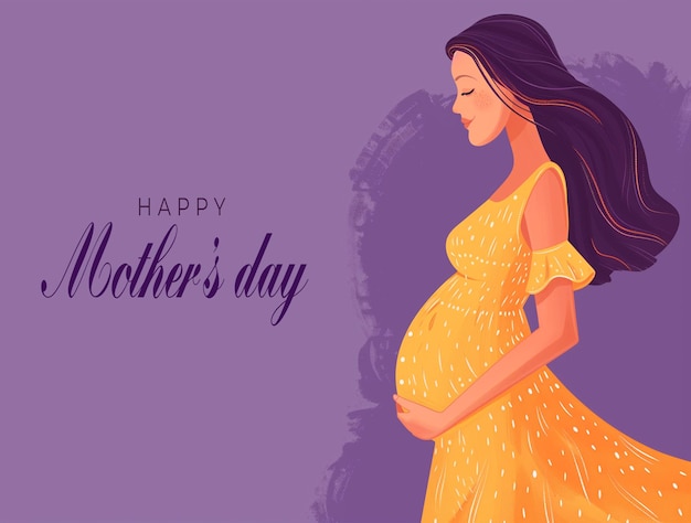 PSD international mothers day greeting card design psd template