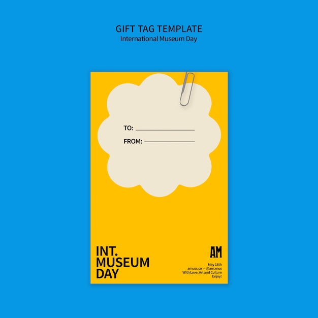 International museum day template design