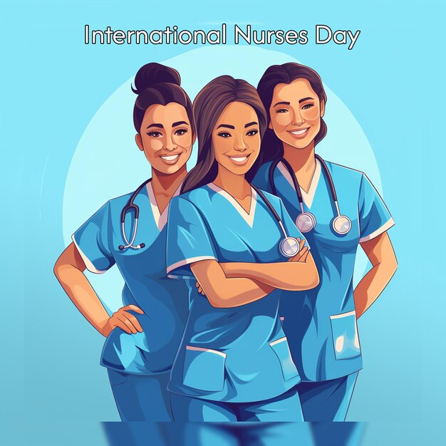 International nurse day celebration background