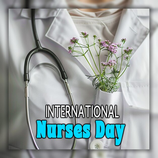 PSD background della giornata internazionale dell'infermiera