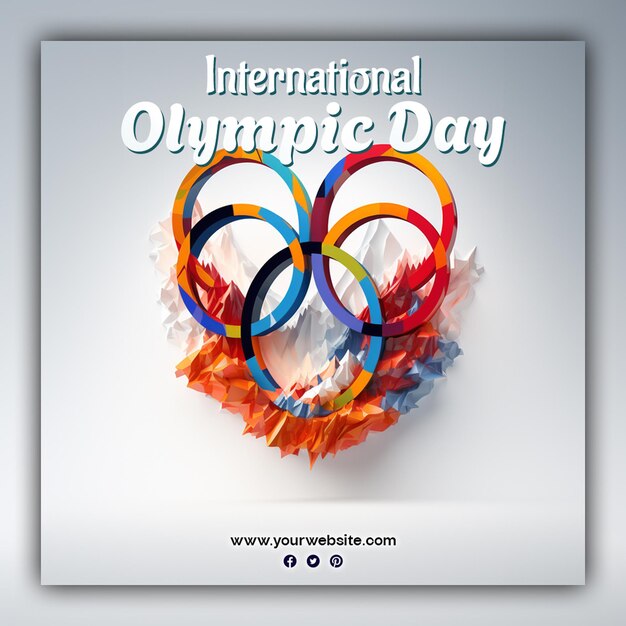 Premium PSD International olympic day