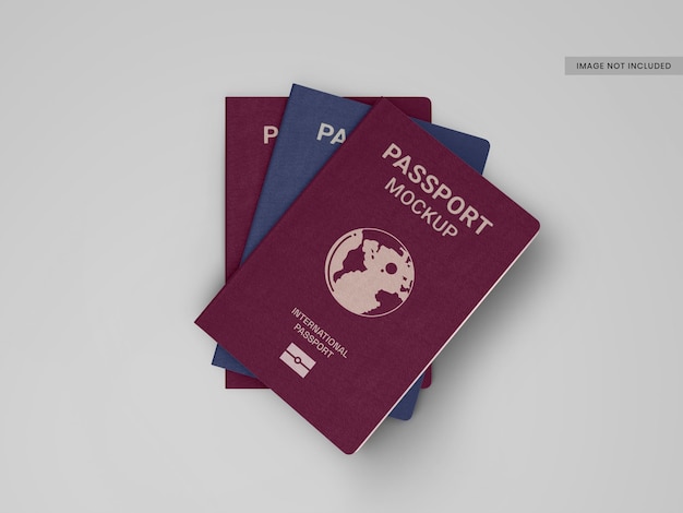 International Passport Cover Mockup