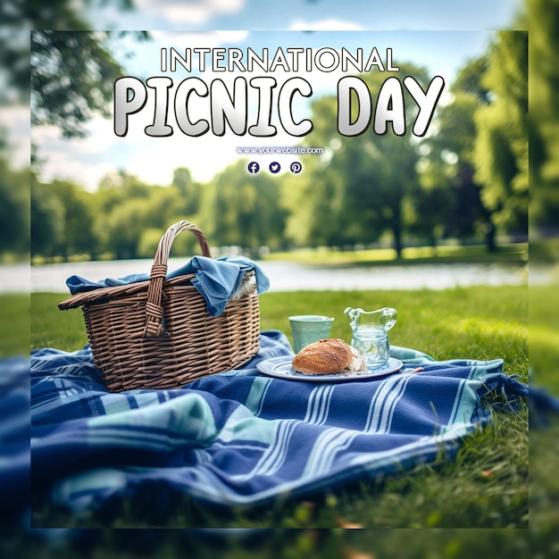 PSD celebrazione della giornata internazionale del picnic.