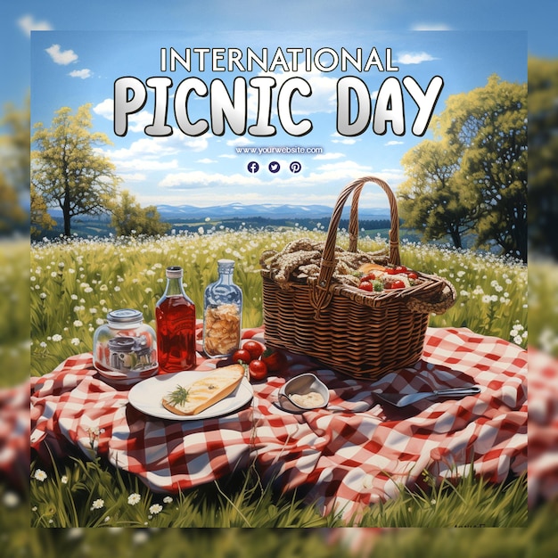 PSD celebrazione della giornata internazionale del picnic.