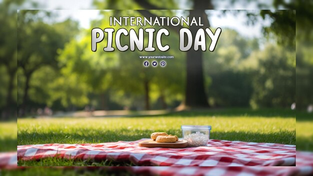 PSD celebrazione della giornata internazionale del picnic.