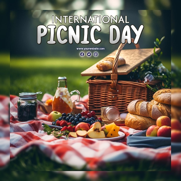 PSD celebrazione della giornata internazionale del picnic.