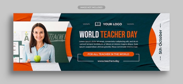 International teacher's day social media post or instagram post banner template