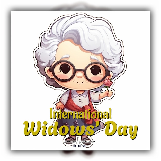 PSD international widows day for social media