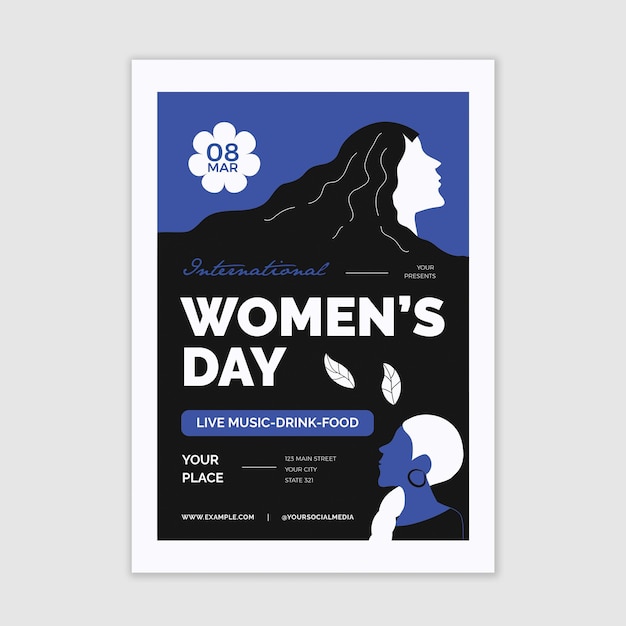 PSD international women days flyer