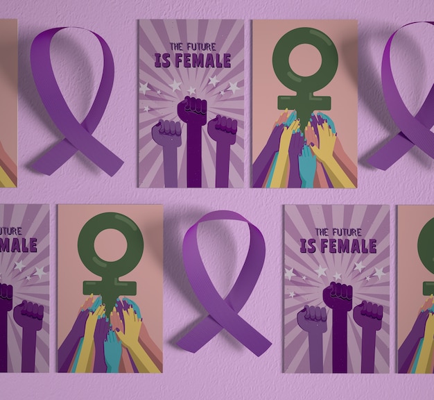 International women's day with mock-up