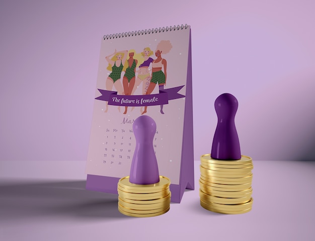 international women's day with mock-up