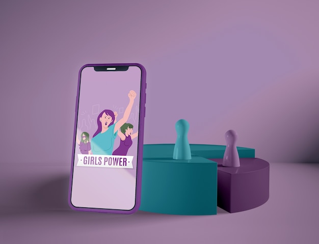 International women's day with mock-up