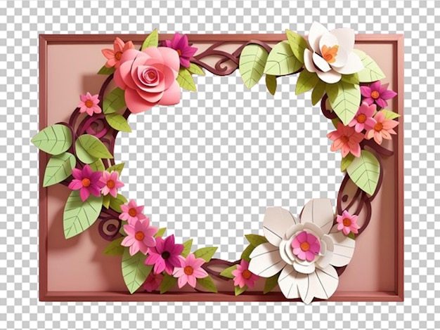 International women39s day 8 march with frame of flowers