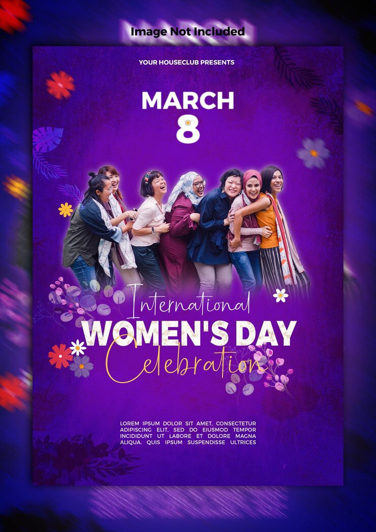 International Womens Day flyer design social media post