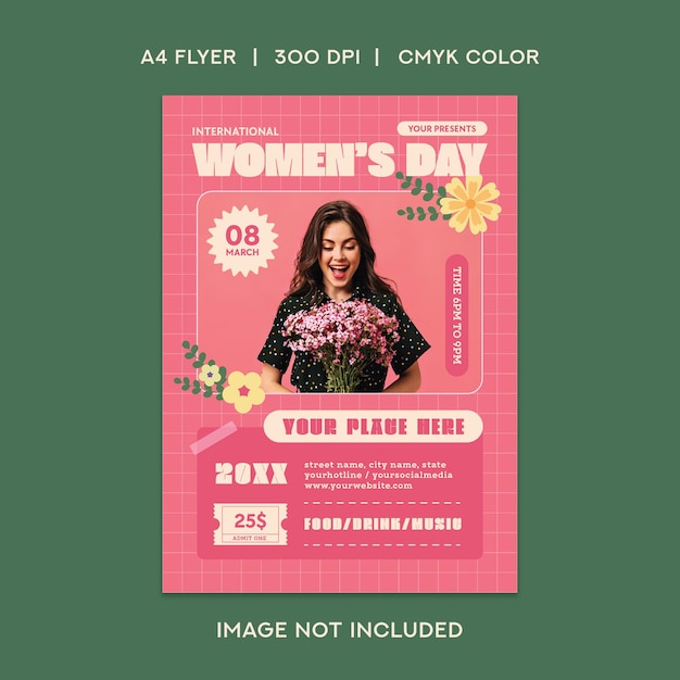 PSD international womens day flyer