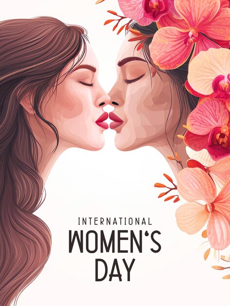 International womens day poster template and media social post