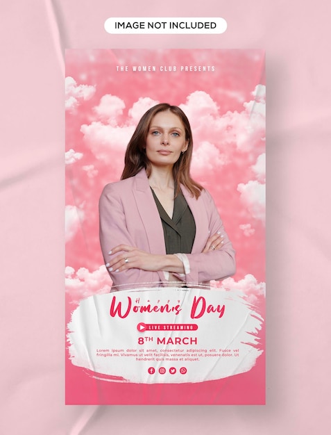 International womens day social media banner 8th march template design