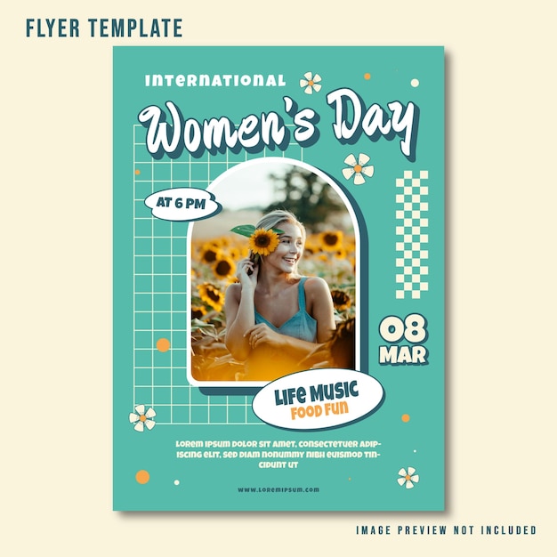 PSD international womens day template