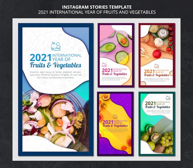 International year of fruits and vegetable instagram stories