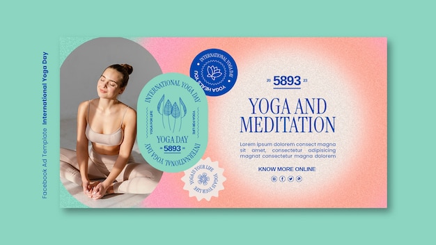 PSD international yoga day sjabloonontwerp