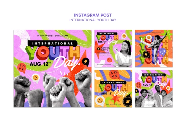 International youth day celebration  instagram posts