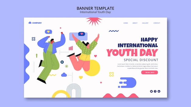 PSD international youth day landing page