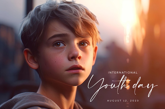 International youth day social media post template