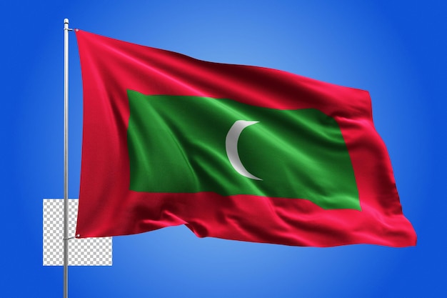INTERNATIONALE vlag land realistische 3d vector transparante onafhankelijkheid vliegende vlaggenmast pole