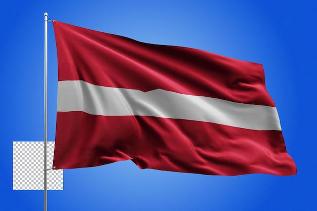 INTERNATIONALE vlag land realistische 3d vector transparante onafhankelijkheid vliegende vlaggenmast pole