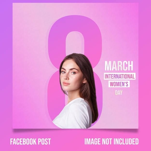 Internationale vrouwendag 8 maart facebookpost