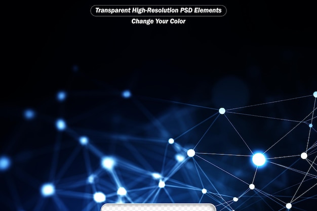 PSD connessione a internet senso astratto di scienza e tecnologia