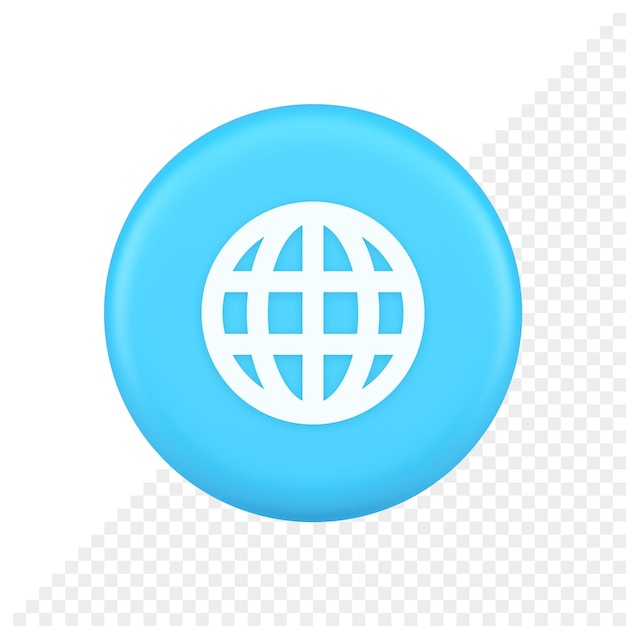 PSD internet connection global browsing information button cyberspace data search 3d icon