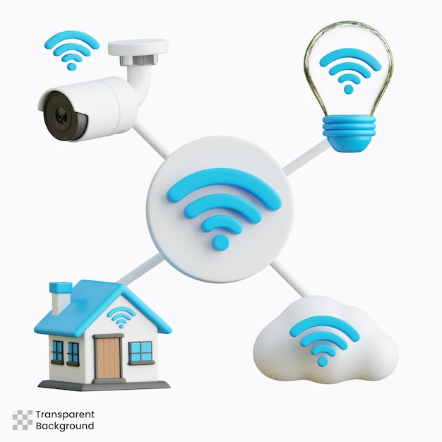 Internet of Things 3d-illustratie