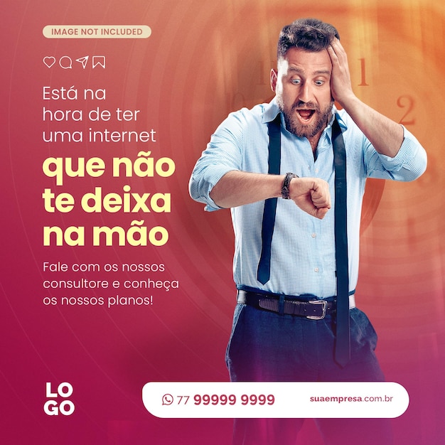 Internet che nao te deixa na mao social media provider de internet