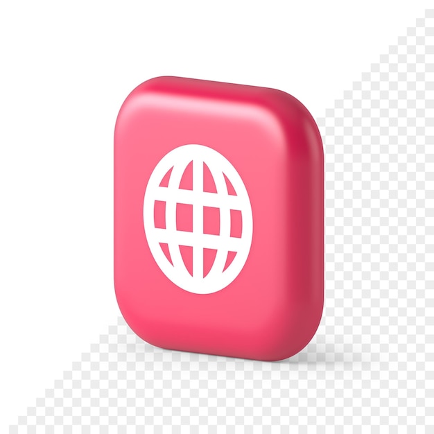 Internetverbinding global browsing informatieknop cyberspace data zoeken 3d isometrisch pictogram