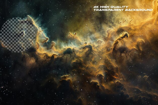 PSD interstellar space though seemingly empty contains vast on transparent background