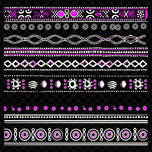 PSD アフリカのパターンで複雑な織り 境界線 描き込みの伝統 芸術 パターンライン