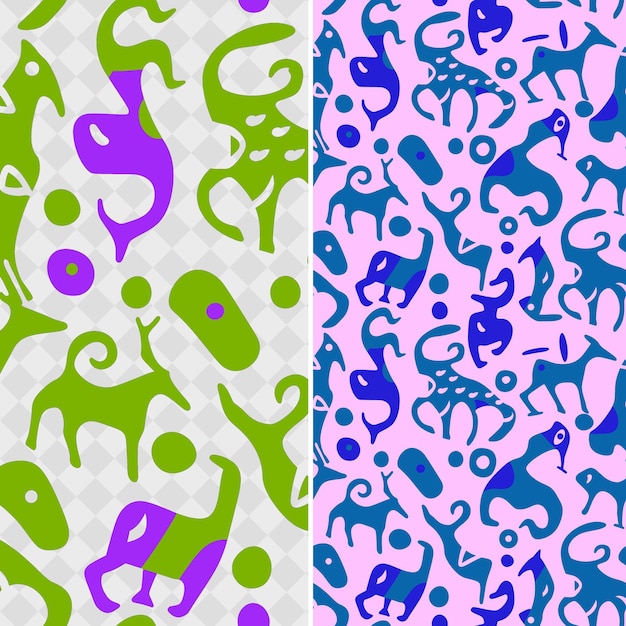 inuit art inspired pattern depicting animal figures and abst creative abstract geometric vector
