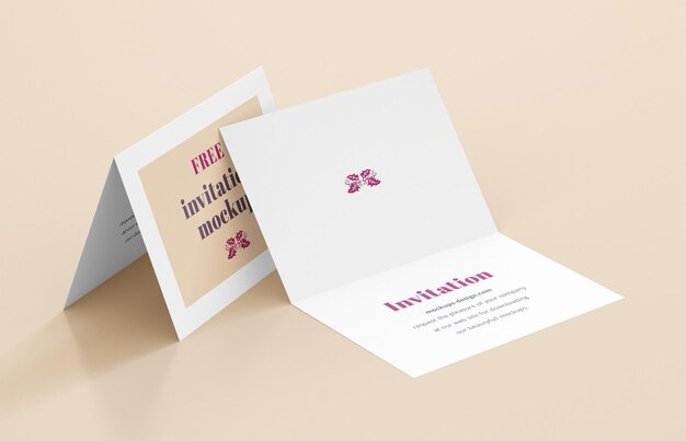 invitation card mockup