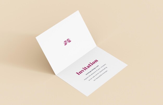 invitation card mockup
