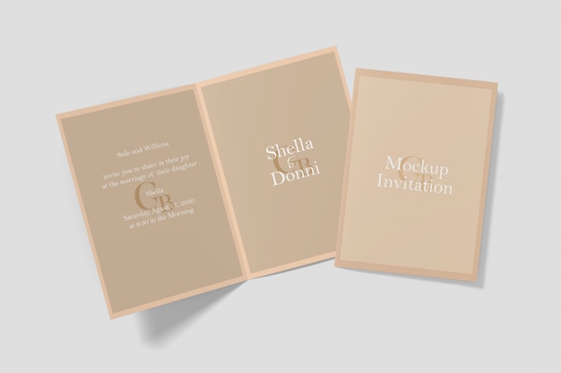 Premium PSD | Invitation card