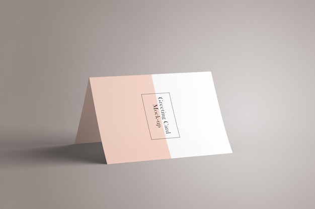 PSD invitation & greeting card mockup