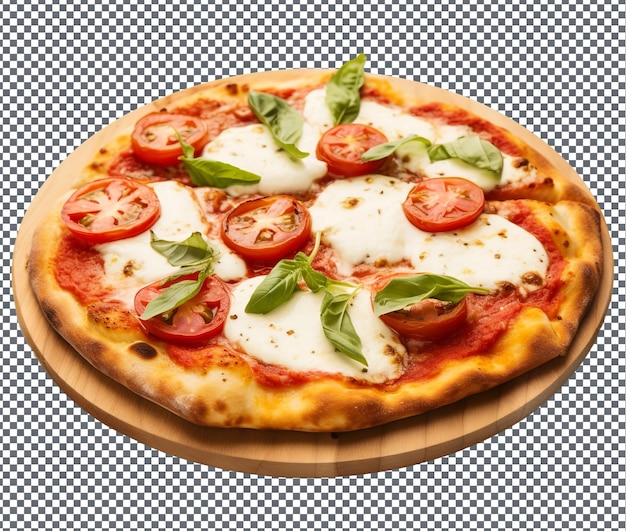 Inviting gluten free pizza isolated on transparent background